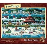 San Diego 500 Pc Dowdle Folk Art Puzzle