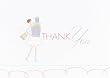 Hortense B. Hewitt Wedding Accessories Bridal Thank You Cards, Pack of 25