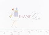 Hortense B. Hewitt Wedding Accessories Bridal Thank You Cards, Pack of 25