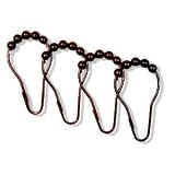 Heavy Duty - Oil Rubbed Bronze Roller Shower Curtain Rings - Set of 12 RollerRings� ~ Clipperton