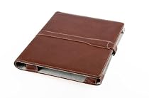 M-Edge Executive Genuine Leather Kindle DX Jacket (Fits 9.7" Display, Latest Generation Kindle DX), Smooth Mocha Brown