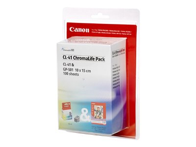 Canon CL-41 ChromaLife Pack - Cartouche d'encre/Kit Papiers - Couleur (cyan, magenta, jaune)