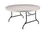 Lifetime 22970 5-Foot Round Table with 60-Inch Round Molded Top, Almond Finish
