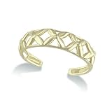 Flower Toe Ring - 10K Yellow Gold