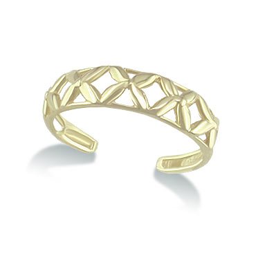 Flower Toe Ring - 14K Yellow Gold