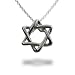 Jewelry : Sterling Silver Star of David Necklace