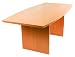 36 x 72 Laminate Boat Shaped Conference Table - SL-MBC3672-BT-CHY-GG