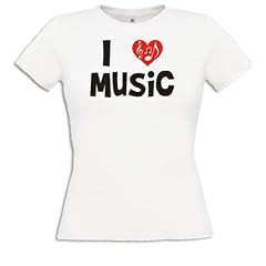 I LOVE Music T-Shirt Damen S-XXL