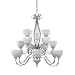 Designers Fountain 828815-MTP Matte Pewter Del Amo 15 Light Del Amo Collection 3 Tier...
