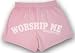 Designer Skin Worship Me Cheer Shorts - Pink