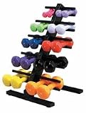 Vinyl Coated Dumbbell 20 Piece Set with Rack - 2 Ea. 1, 2, 3, 4, 5, 6, 7, 8, 9, 10, Item- 10-0566