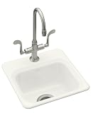 KOHLER K-6579-1-0 Northland Self-Rimming Entertainment Sink, White