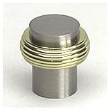1 1/16'' Dia Satin Nickel/Polished Brass Ring Knob