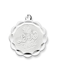 Sterling Silver We Love You Disc Charm QC2239"