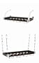 Concept Housewares WR-49528 Solid-Wood Ceiling/Wall-Mount Wine Rack, Espresso, 8 Bottle