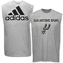 adidas San Antonio Spurs Youth Ash Iconic Muscle Sleeveless T-shirt