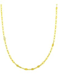 14 Karat Yellow Gold Mirror Link Necklace (42 Inch)