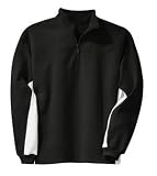 NEW Sport-Tek - 1/4 Zip Sweatshirt with Contrast Color Black/White-4XL