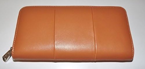 Co-Lab by Christopher Kon Women's Leather Credit Card Clutch Wallet Cognac