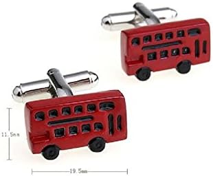 Inspire Jewelry Mens Double Decker Bus Red Cufflinks with Presentation Gift Box Suit Wedding Business