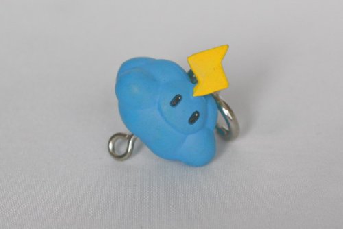 Childrens Toyshop  Toys : Mario Kart Mini Gashapon Mascot Keychain Bag Accessories - Thunder Cloud