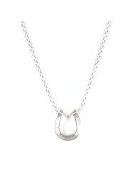 Dogeared Sterling Silver Lucky Horseshoe Reminder Necklace