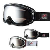 [09-10モデル] AXE[アックス] スノーボード/スキーゴーグル AX888-WMD 曇り止め機能付 眼鏡[メガネ]対応◆ホワイト