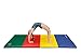 We Sell Mats 4 ft x 8 ft x 2 in Gymnastics Mat, Folding Tumbling Mat, Portable with Hook & Loop Fasteners, Multicolor