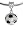 Lovely 3D Silver plated soccer ball charm - fits pandora & troll bracelets - hand polished and hand finished to fine jewellery standard - hand painted enamel colouring
