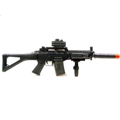 Double Eagle M82 Airsoft Electric Gun S552 Sytle Electric Rifle FULLY LOADED