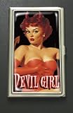 Hand Made Womens Retro "Devil Girl" Business Card Holder