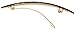 France Luxe Oblong Long and Skinny Barrette - Onyx