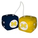 Michigan Wolverines Fuzzy Dice plush a perfect gift for any sports fan