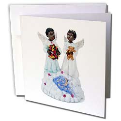 Angels - African-American angels - Greeting Cards-6 Greeting Cards with envelopes