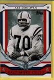 2008 Topps FB Military Salute #HR-AD Art Donovan - Baltimore Colts (Football Cards)