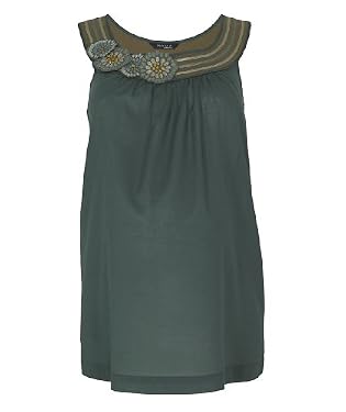 Embroidered detail woven top 18
