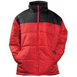 Maxam Mountain Red and Black Polyester Parka