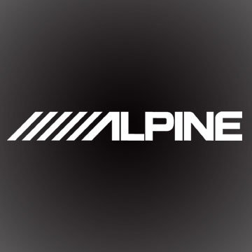 ALPINE DECAL STICKER 6 X 1