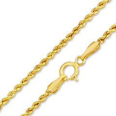 Hollow Rope Chain Necklace - 18