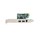 Syba 3 Port Firewire 1394B &amp; 1394A PCIe 1.1 x 1 Card TI x IO2213B Chipset Components SY-PEX30016