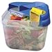 Food Storage Container - Salad Shaker (Clear) (5.5"H x 6"W x 6"D)