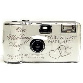 Click here to buy Personalized Silver Love Wedding Camera - 12 Pack.