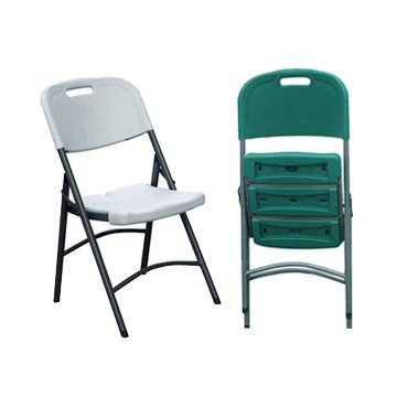 Childrens Toyshop  Outdoor Living : 2 x Folding Chairs by Palm Springs Leisure White