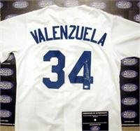 Fernando Valenzuela Autographed Los Angeles Dodgers Baseball Jersey - Major League Baseball Hologram