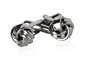 Classic Woven Silver Knot Cufflinks with Subtle Twist with Gift Box