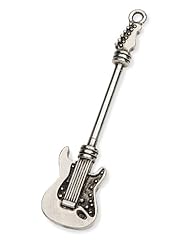 Art and Craft Supply: Darice Sterling Silver Plated Owl Bead Drop, 4-Leaf Guitar - Darice