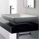 Kylis Above Counter Bathroom Sink in White