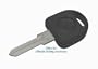 BMW Genuine Uncut Blank Master Key with Flashlight For, 3 Series (75 - 91), 5 Series (75 - 87), 6 Series (76 - 89), 7 Series (77 - 87)