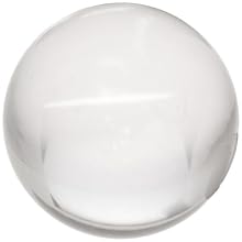 Acrylic Ball, Ground Finish, Grade II, Transparent, 1" Diameter (Pack of 10)