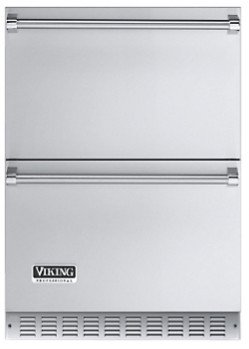 Viking Stainless Steel Drawers Freestanding/Built In Refrigerator VURD1441TSS
